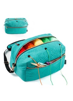 Excefore Crochet Bag Organizer, Yarn Storage Organizer, Yarn Bag for Crocheting, Crochet Accessories, Yarn Holder for Crochet Accessories, Knitting Needles, Crochet Hooks, Crocheting & Knitting Gifts  - Image 1