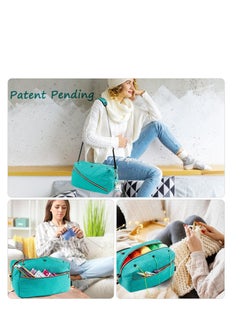 Excefore Crochet Bag Organizer, Yarn Storage Organizer, Yarn Bag for Crocheting, Crochet Accessories, Yarn Holder for Crochet Accessories, Knitting Needles, Crochet Hooks, Crocheting & Knitting Gifts  - Image 5