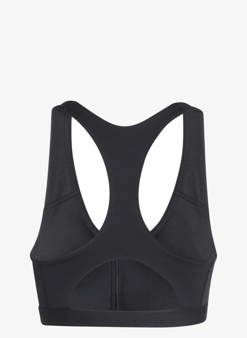 اديداس حمّالة صدر بدعم متوسط Optime Essentials Workout Zip-Front - Image 2