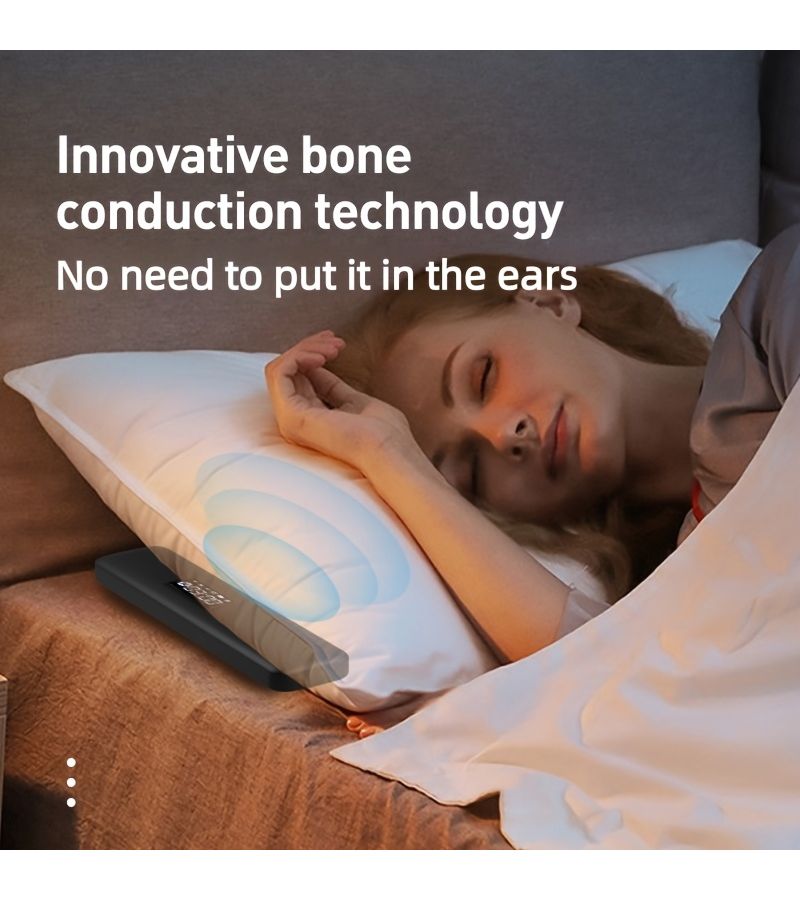 Black Bone Conduction Speaker Pillow for Sleeping - Image 2