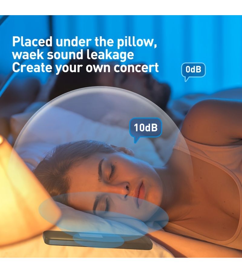 Black Bone Conduction Speaker Pillow for Sleeping - Image 4