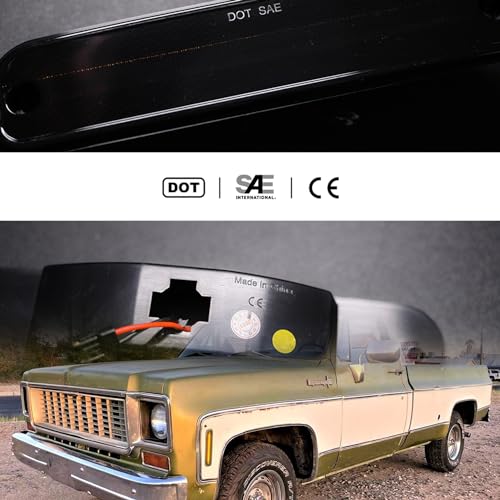 NSLUMO LED Side Marker Lights for 1973-1980 GMC Chevy C/K Series Pickup Trucks, K5 Blazer, Suburban - Amber Front Bumper Side Marker Repeater Lamp Kit LH RH With Smoked Lens - Sidemarkers 6270433 6270434 - Image 4