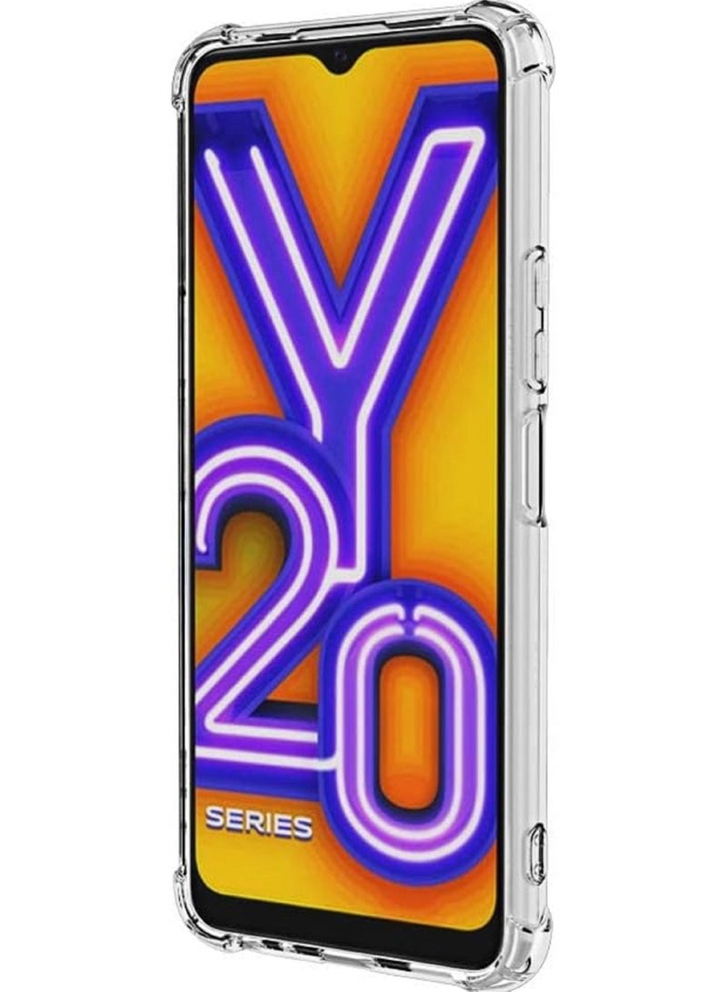 vesus ANTI-SCRATCH CLEAR TPU BACK COVER WITH CORNER BUMPERS FOR VIVO Y20/Y20I/Y20S/Y12S - Image 1