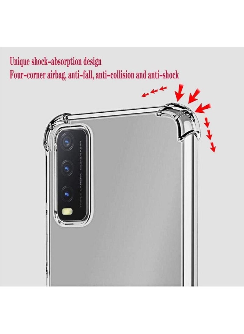 vesus ANTI-SCRATCH CLEAR TPU BACK COVER WITH CORNER BUMPERS FOR VIVO Y20/Y20I/Y20S/Y12S - Image 3