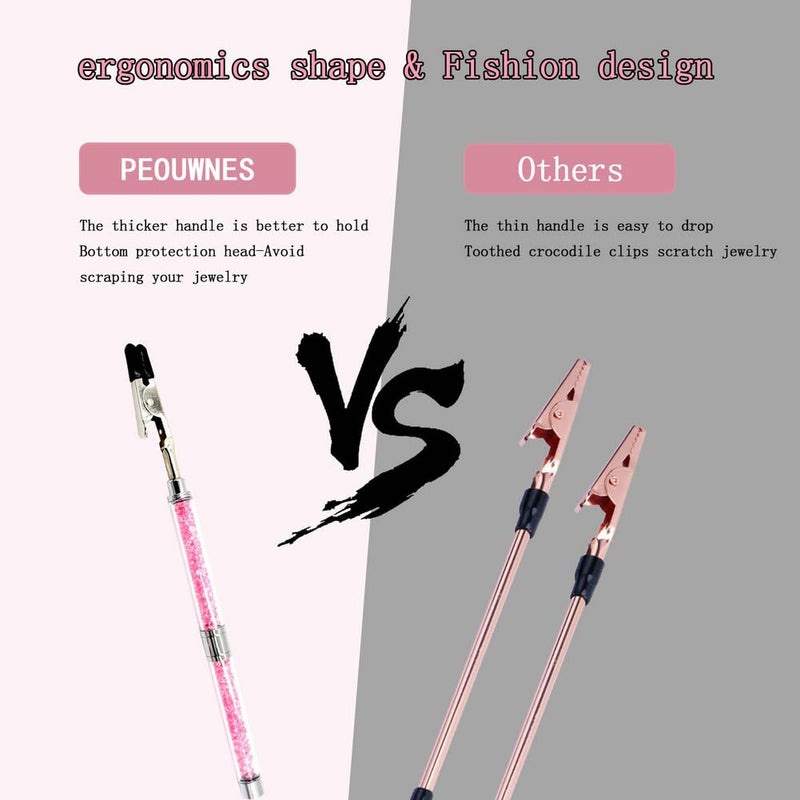 PEOUWNES Bracelet Helper Tool Diamond Bracelet Tool Jewelry Clasp Helper Fastening and Hooking Tool for Necklace Bracelet Watch Clasps Zippers Crafts Adjustment - Image 5