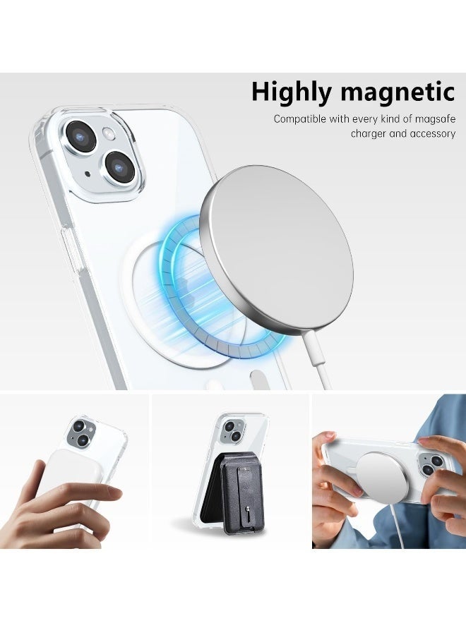 LEDIN Magnetic Clear Case for iPhone 14 Plus Compatible with MagSafe, Military-Grade Protection, Phone Bumper - Image 2
