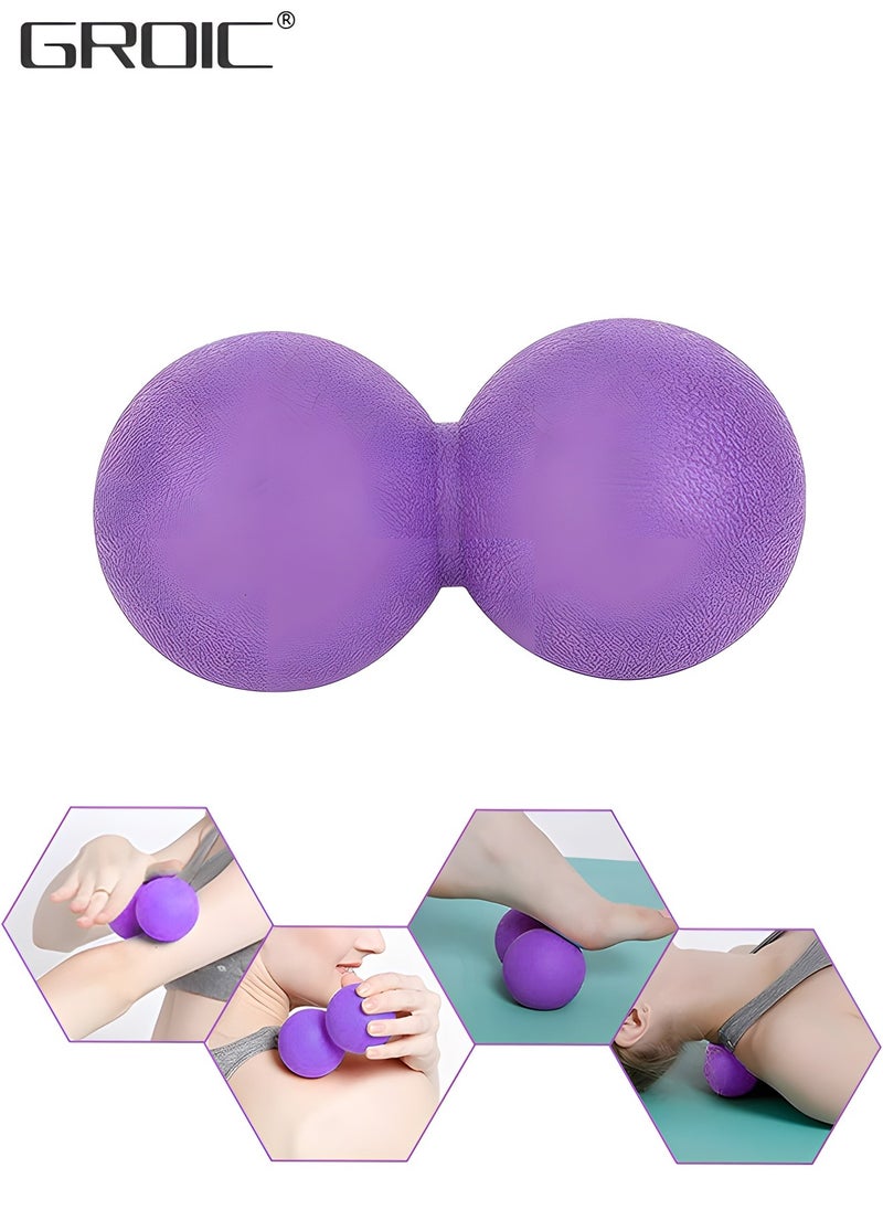 GROIC Peanut Massage Ball, Trigger Point Ball & Lacrosse Ball for Physical Therapy, Deep Tissue Massage Tool for Trigger Point Massage, Foot Massage, Muscle Relief, Myofascial Release  - Image 1