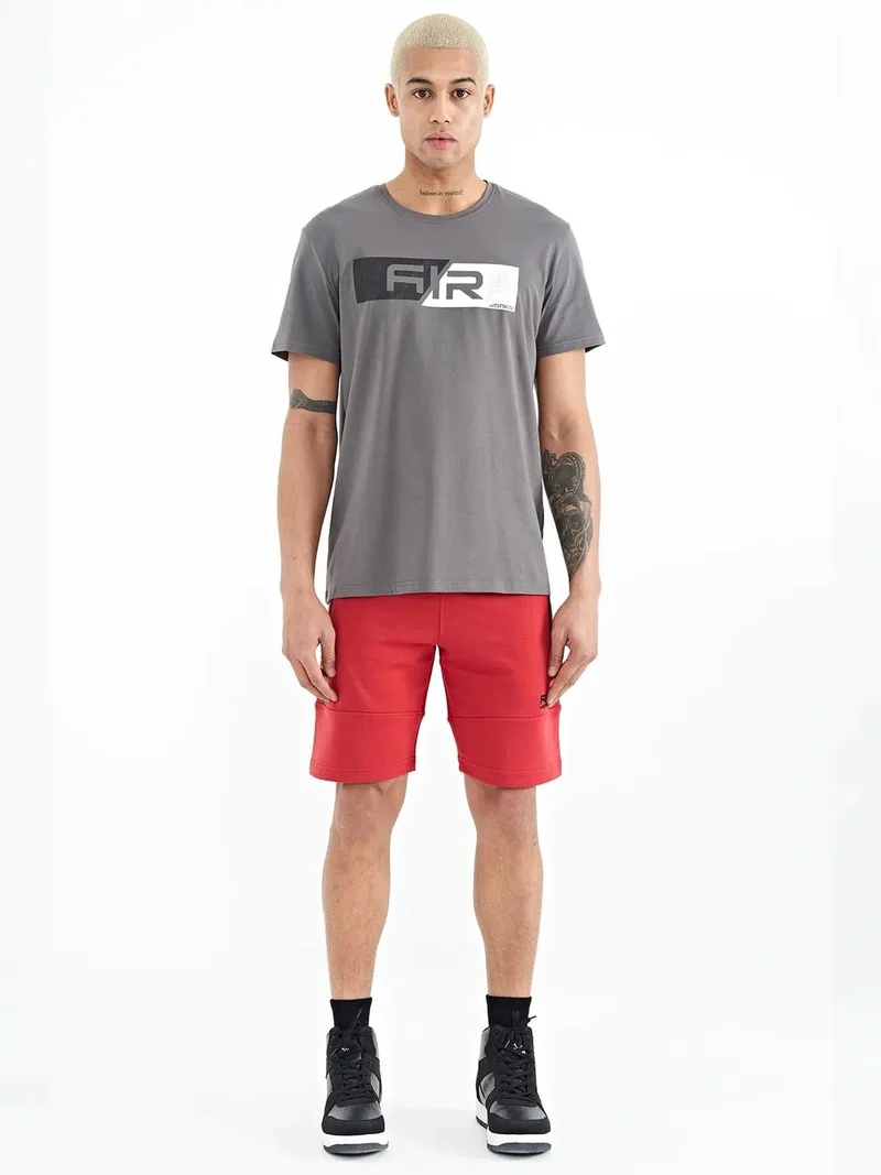 TOMMYLIFE TOMMY Men's Solid Knit Sweat Shorts