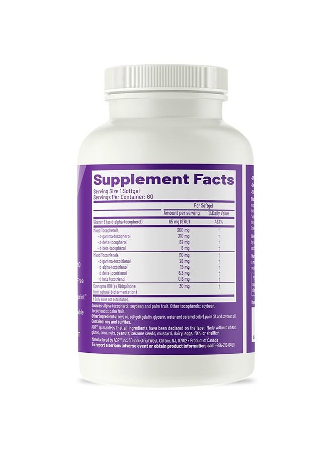 AOR Advanced Orthomolecular Research AOR, Total E, 60 Softgels - Image 3