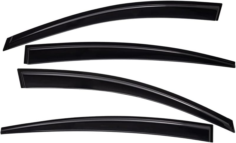 Lightronic WV94408 Tape-on Side Window Visor Deflector Rain Guard Set for 2017-2020 Hyundai Elantra - Image 3