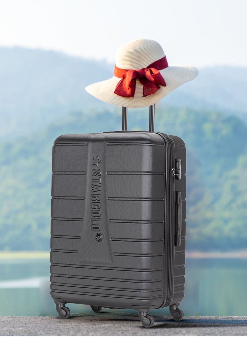 ستارجولد 4 عبوات من عربة أمتعة مقفلة ذات رقم دوار للجانب الصلب - Image 2