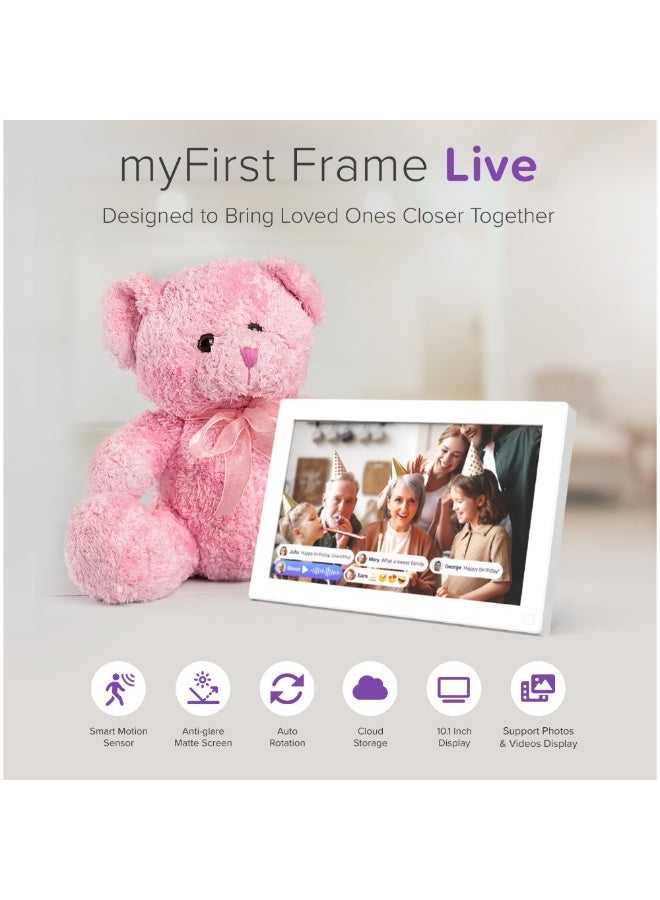 myFirst Smart WiFi Digital Photo Frame | myFirst Frame Live 10 Inch 1280x800 LCD Touch Screen | Auto-Rotate Portrait and Landscape, 32GB Memory with Cloud Storage, Share Moments Instantly via myFirst Circle App - Image 2