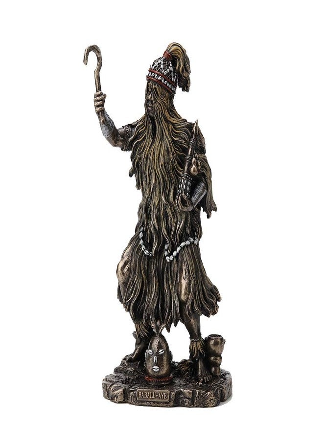 فيرونيز ديزاين Veronese Design 9 1/4" Babalu Aye Orisha of Healing الراتنج تمثال برونزي - Image 3