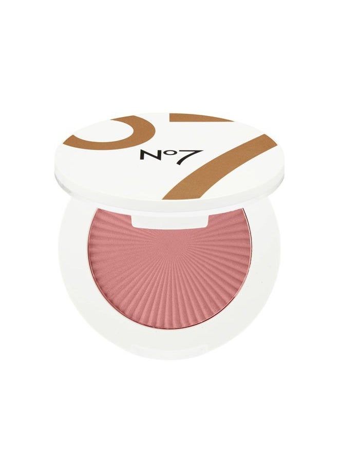 No7 Matte Powder Blush - Pomegranate - Loose Blush Makeup Palette for Instant Flush of Color - Makeup Powder for Face with Skin Conditioning Vitamin E (3g)  - Image 2