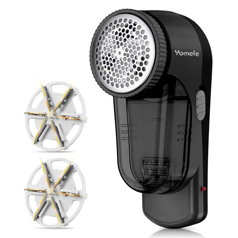 Yomeie Yomeie Fabric Shaver Rechargeable Sweater Shaver Lint Shaver with 6Leaf Blades Electric Lint Remover for Clothes  Furniture Couch Pilling Remover Depiller for Removing Fuzz Lint Pills Bobbles