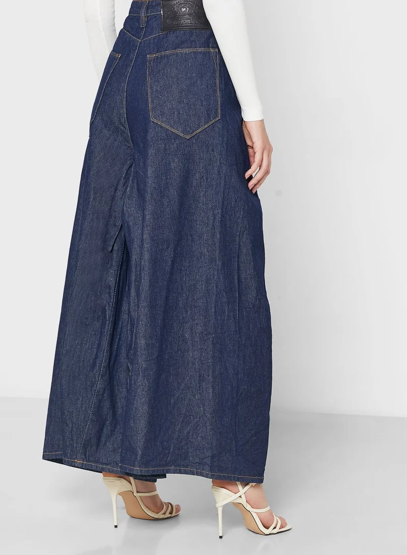 DIESEL High Waist Flare Denim Jeans