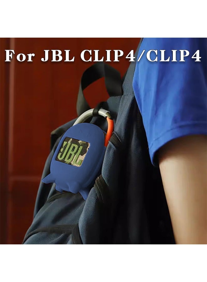 Suitable For Jbl Clip4/Clip4 Bluetooth Speaker Soft Silicone Protective Case, Portable Bag, Storage Audio Case, Silicone Anti-Fall Case - Image 2