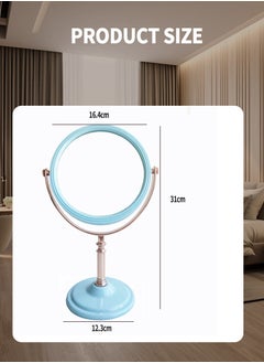 Beirui 6-Inch Double-Sided Makeup Mirror, 360° Swivel, Removable Base, Handheld Tabletop Mirror with Stand Bathroom Shaving Mirror  - Image 3