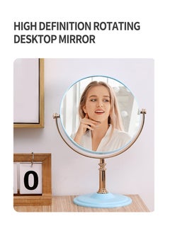 Beirui 6-Inch Double-Sided Makeup Mirror, 360° Swivel, Removable Base, Handheld Tabletop Mirror with Stand Bathroom Shaving Mirror  - Image 5