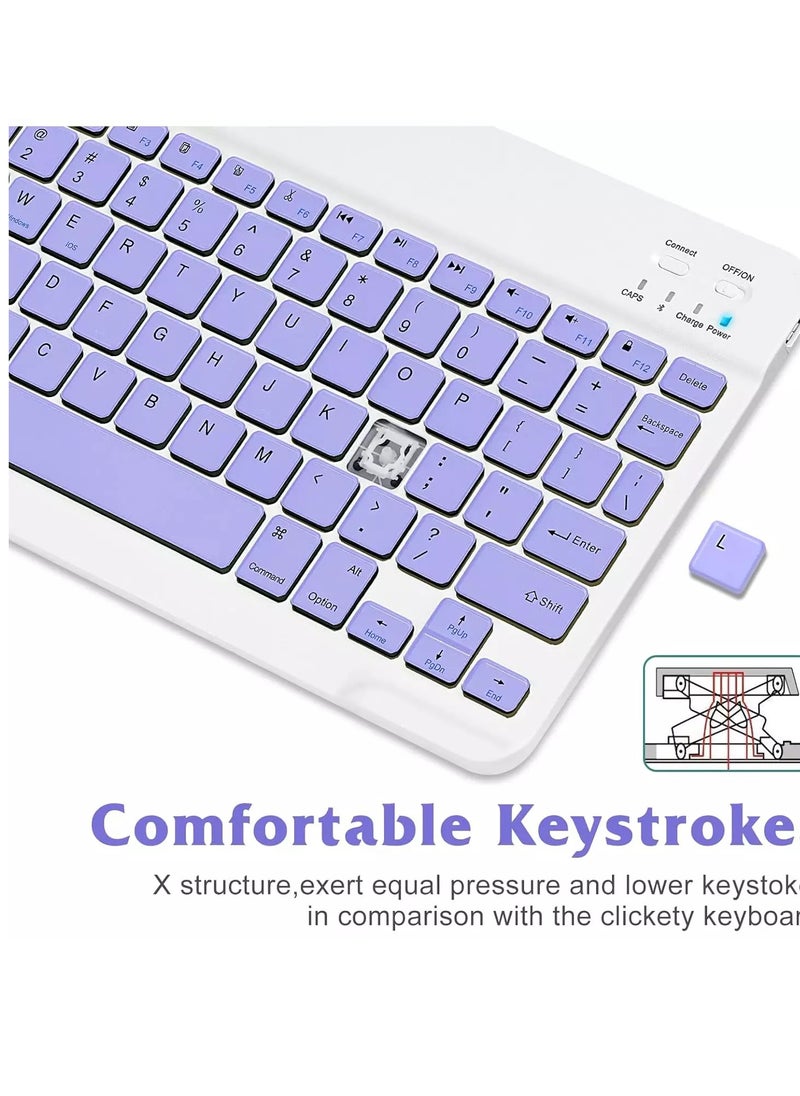 Ultra-Slim Rechargeable Bluetooth Keyboard – 150 Hour – Aluminum Base – IOS / Windows / Android ( AR / EN )