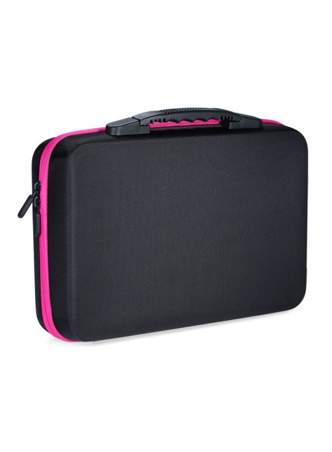 NIBEMINENT Storage Bag With Plastic Bottles Rose Red