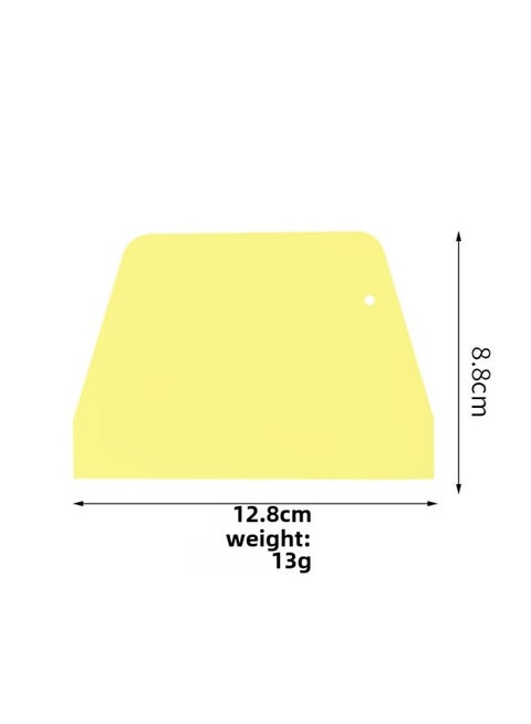 Trapezoidal Cake Cream Scraper Triangle PP Teeth Scraper Spatula Cut Three Piece Scraper Baking Plastic Scraper-Color:Trapezoidal Scraper  Bulk