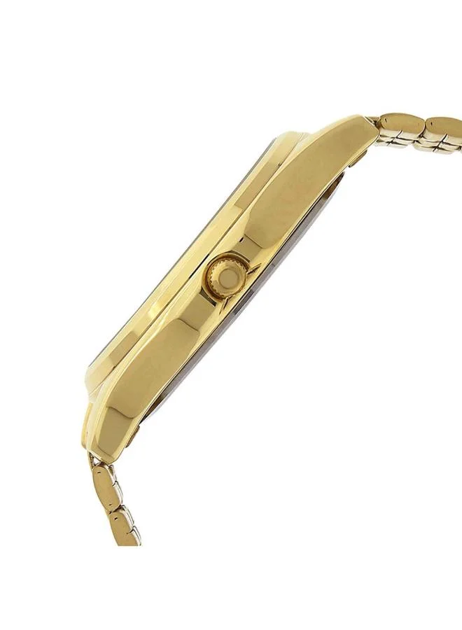 TITAN Men Analog Display Watch With Gold Metal Strap - 1713YM03