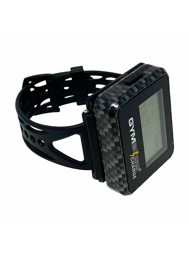Gymboss Charge Interval Timer and Stopwatch & Watchstrap - Bundle (Carbon Black) - Image 1