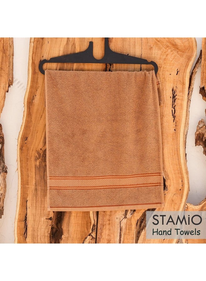 STAMIO Cotton 425 GSM Hand Towel Set of 6, 33 X 51 cm for Men, Women, Home Use, Gym, Wash Basin | Soft, Absorbent, Quick Dry, Small Size Towels - Image 3