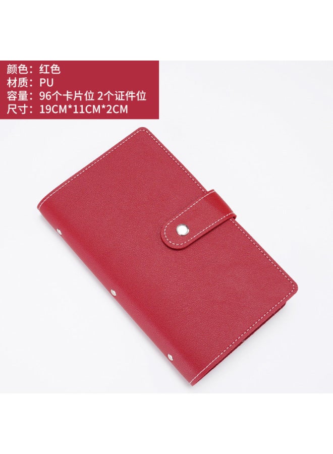 Business Card Holder Large Capacity Portable Card Bag Card Book Business Card Storage Business Card Book Business Card Bag Card Holder Customized - Image 1