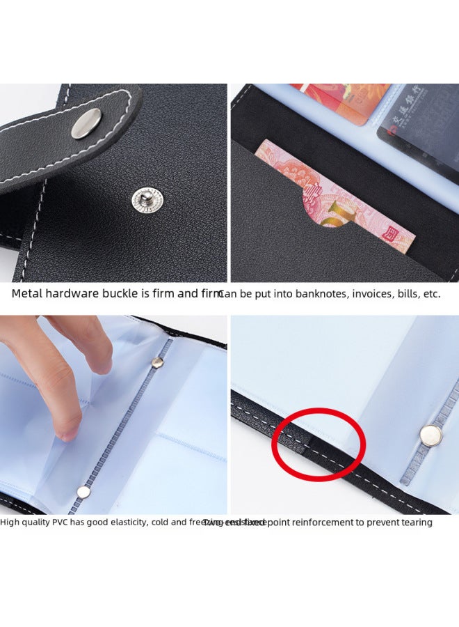Business Card Holder Large Capacity Portable Card Bag Card Book Business Card Storage Business Card Book Business Card Bag Card Holder Customized - Image 3