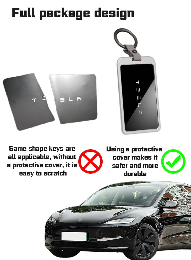 حزمة بطاقة مفتاح السيارة ، أكمام واقي من سبيكة الألومنيوم ، ومكافحة الانزلاق ومقاومة للسقوط عالية الجودة ، مناسبة لمعظم نماذج السيارات. - Image 3