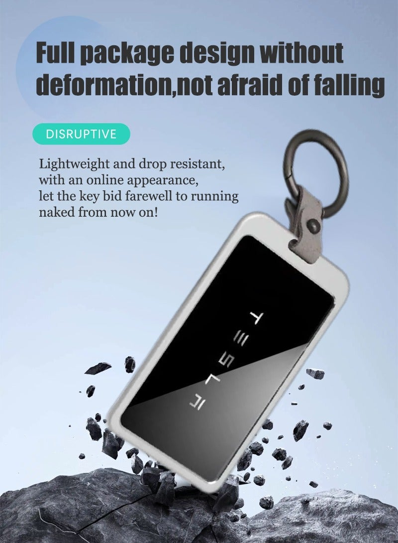 حزمة بطاقة مفتاح السيارة ، أكمام واقي من سبيكة الألومنيوم ، ومكافحة الانزلاق ومقاومة للسقوط عالية الجودة ، مناسبة لمعظم نماذج السيارات. - Image 4