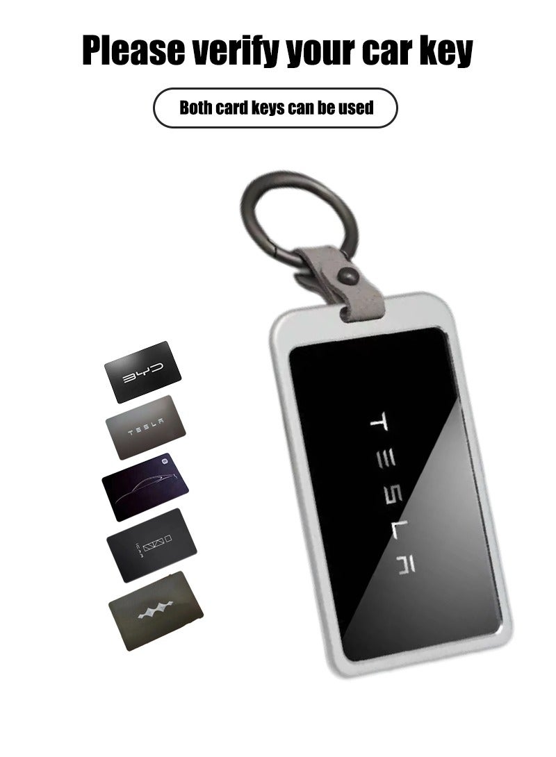 حزمة بطاقة مفتاح السيارة ، أكمام واقي من سبيكة الألومنيوم ، ومكافحة الانزلاق ومقاومة للسقوط عالية الجودة ، مناسبة لمعظم نماذج السيارات. - Image 2