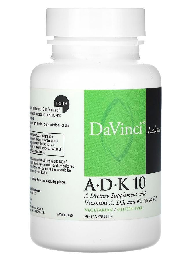 DaVinci Laboratories A-D-K 10 90 Capsules - Image 2
