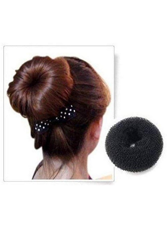 Chanderkash Puff and Donut Bun Maker Hair Accessory Set Hair Accessory Set (Black)|Puff Juda Bun Shaper |Messy Bun Scrunchie - Image 2