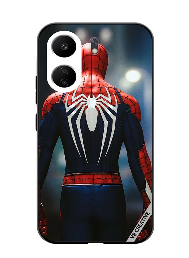 VR CREATIVE Protective Case Cover For Xiaomi Redmi 13C Spiderman Back Design Multicolour - Image 1