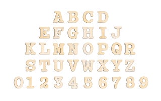 12 Inch 342 Pieces Small Wooden Letters and Numbers Crafts Unfinished Wood Alphabet Letters Numbers for Scrapbooking with Extras - pzsku/Z948F09856E3949E3FEC9Z/45/1749490176/760254ac-ebe9-4ebd-8a7d-f9fb173a49a1