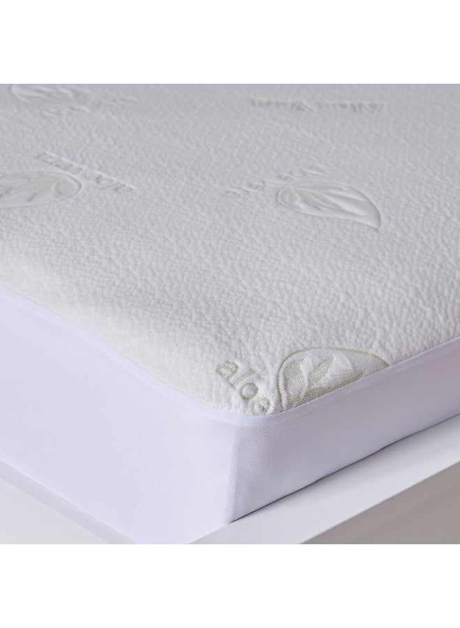 Home Box Aloevera Waterproof Super King Mattress Protector 200 x 33 x 200 cm  - Image 5