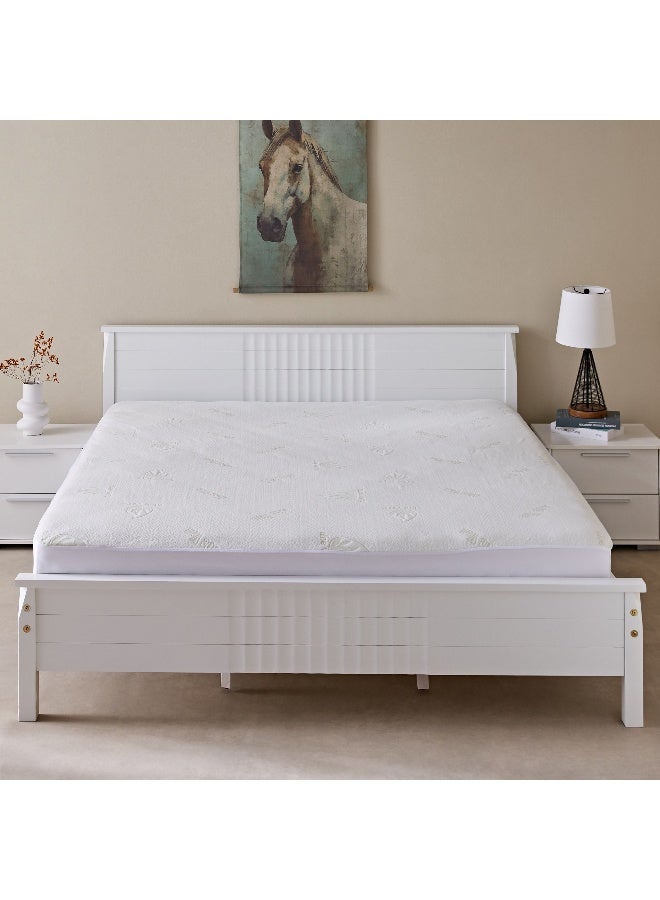 Home Box واقي مرتبة سوبر كينج مقاوم للماء من الألوفيرا 200 x 33 x 200 سم - Image 2