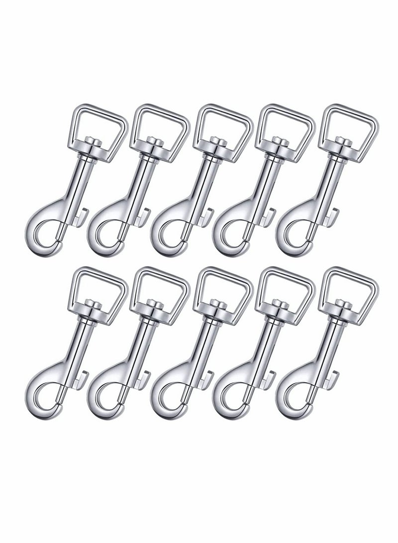 سيوسي 10 قطعة من جلد الكلب ، مع هوك مشبك 360 ° الروتاري المشبك مربع العين الترباس الروتاري المشبك الثقيلة الزناد المشبك الفولاذ المقاوم للصدأ المشبك مناسبة لربط الياقات الحيوانات الأليفة وسلاسل المفاتيح - Image 1