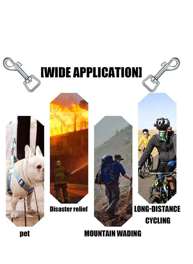 سيوسي 10 قطعة من جلد الكلب ، مع هوك مشبك 360 ° الروتاري المشبك مربع العين الترباس الروتاري المشبك الثقيلة الزناد المشبك الفولاذ المقاوم للصدأ المشبك مناسبة لربط الياقات الحيوانات الأليفة وسلاسل المفاتيح - Image 5