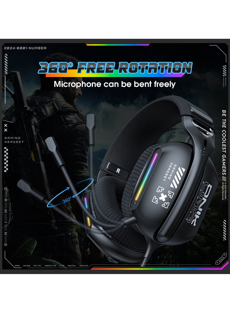 onikuma ONIKUMA X12 Professional Gaming Headset For PS4/PS5/XOne/XSeries/Nintendo Switch/PC  - Image 4
