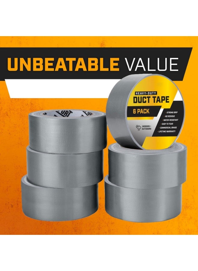 مجموعه من 24 قطعه من شريط لاصق فضي 12 ياردة × 2 بوصة، شريط لاصق قوي مقاوم للماء للترقيع والختم وتأمين الكابلات والملصقات، سهل الإزالة ولا يترك بقايا - Image 5