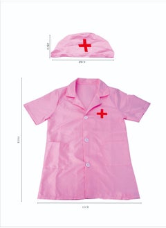 CYTHERIA Set of 4 Kids and Toddler Nurse Costumes, Pretend Play Dress Up Set, Doctor Cosplay Costumes, Cosplay for Boys and Girls Ages 3-7, Birthday Party Pink  - Image 5