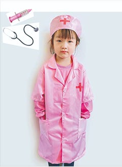 CYTHERIA Set of 4 Kids and Toddler Nurse Costumes, Pretend Play Dress Up Set, Doctor Cosplay Costumes, Cosplay for Boys and Girls Ages 3-7, Birthday Party Pink  - Image 3