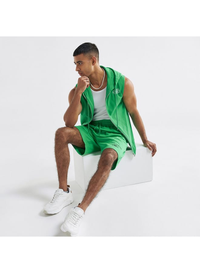 Splash FAV Printed Sleeveless Zip Through Hoodie  - Image 2