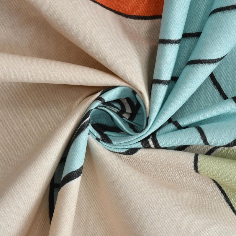 YaAkholic YaAkholic Super Premium Quilt Cover Double Bed with Zipper Blanket Coverrajai CoverComforter CoverDuvet Cover Queen Size Glace Cotton Queen Size Dohar Cover 90x90 Inches Multi Leaf  - Image 3