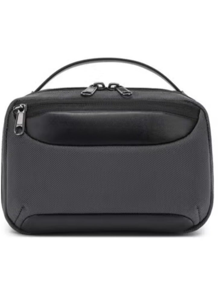 بوزو منظم ملحقات السفر لحفظ الأغراض الشخصية مثل الهاتف المحمول وبطاقة الهوية والأموال باللون الأسود - Image 2