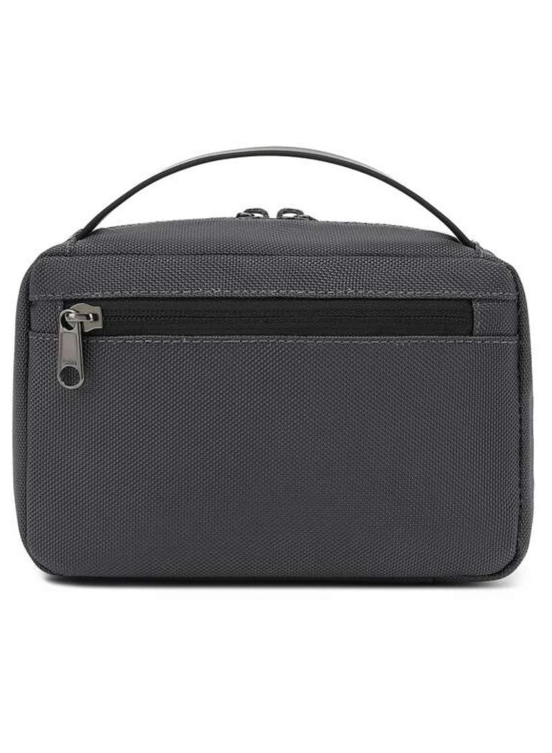 بوزو منظم ملحقات السفر لحفظ الأغراض الشخصية مثل الهاتف المحمول وبطاقة الهوية والأموال باللون الأسود - Image 3